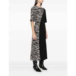 NWT Baum Und Pferdgarten Anabel Zebra Maxi Dress Sz 36 Minimalist Statement